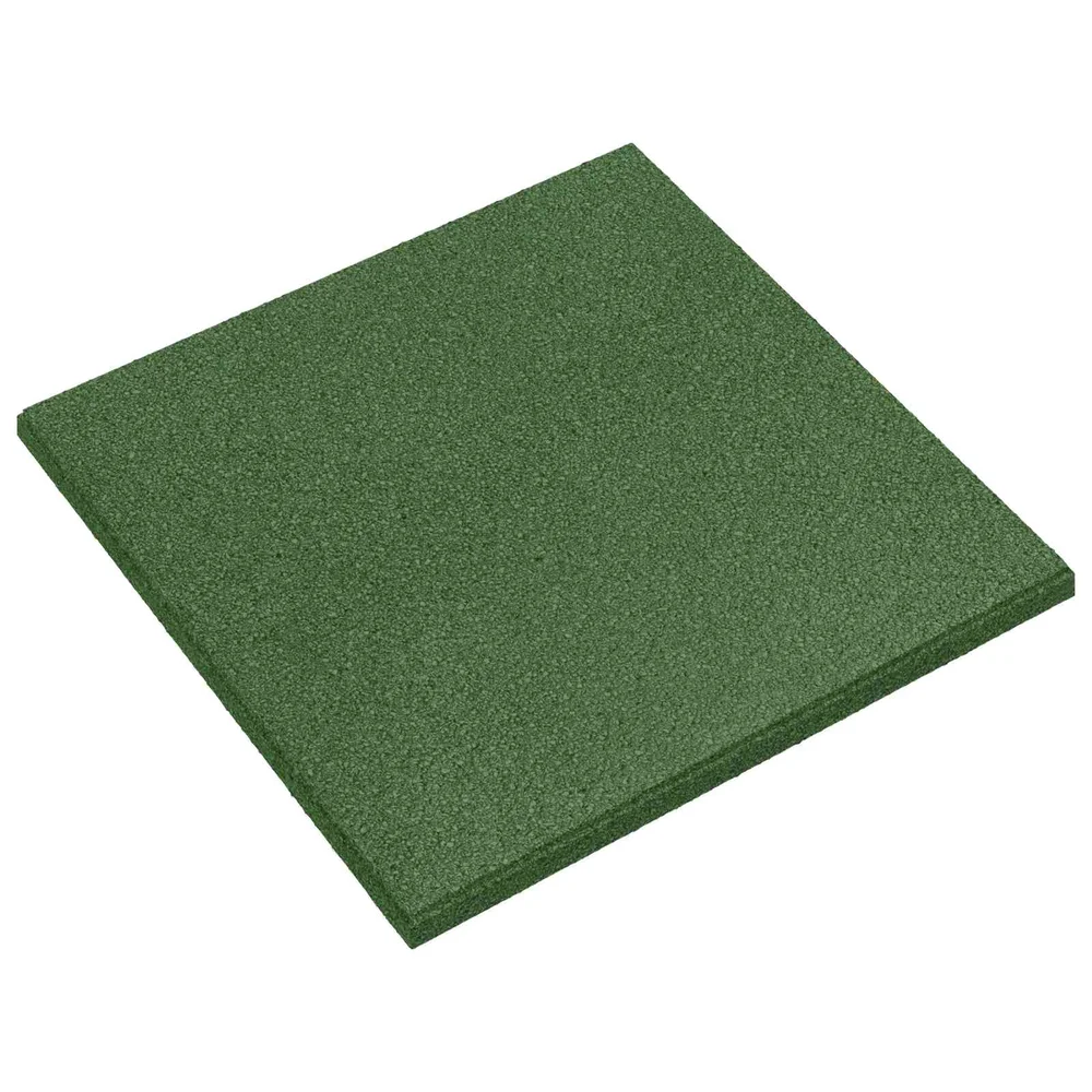 vidaXL Fallbeskyttelsesfliser 12 stk. Grønn 50 x 50 cm Gummi v:9634205 vidaXL Fallbeskyttelsesfliser 12 stk. Grønn 50 x 50 cm Gummi v:9634205