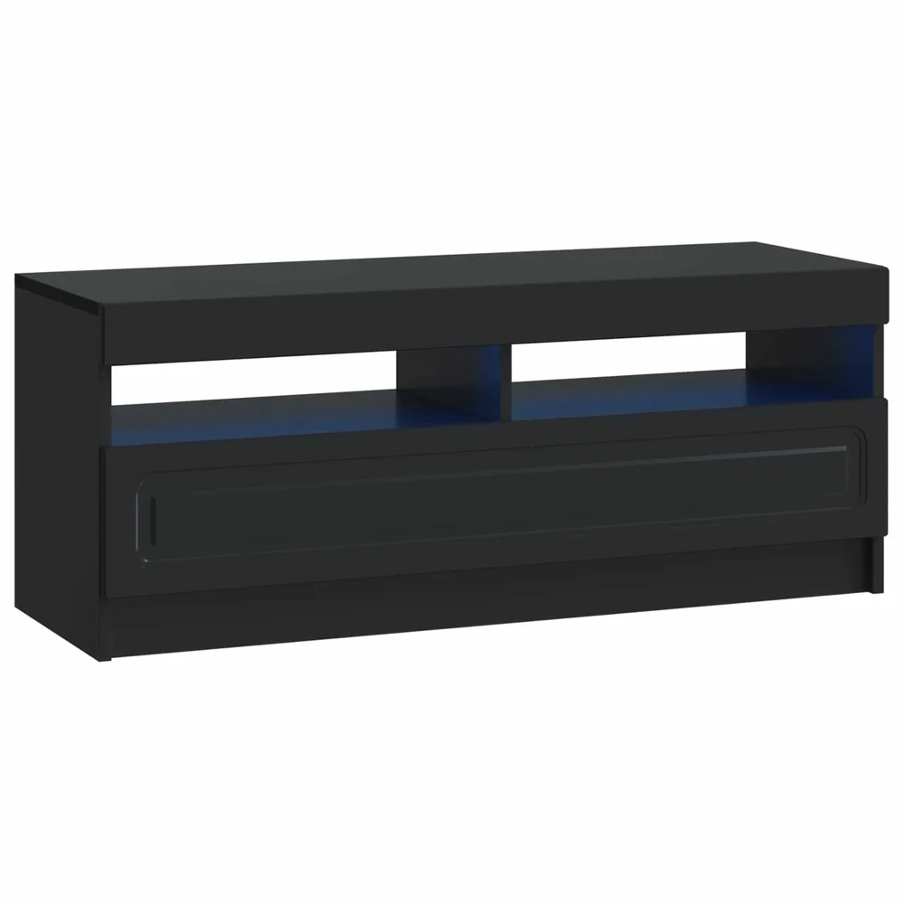 vidaXL LED TV-skap Svart Konstruert tre v:1731000