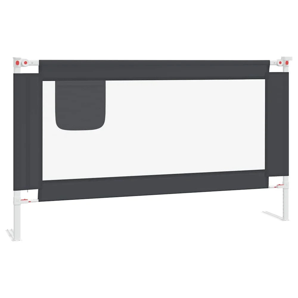 vidaXL Sengehest småbarn mørkegrå 140×25 cm stoff v:3051605 vidaXL Sengehest småbarn mørkegrå 140×25 cm stoff v:3051605