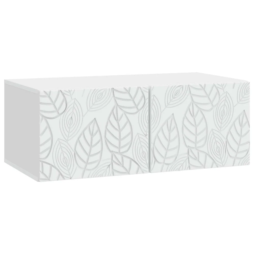 vidaXL Vegghengt TV skap 59,5 x 31 cm Hvit Konstruert tre Veggmontert v:5274510