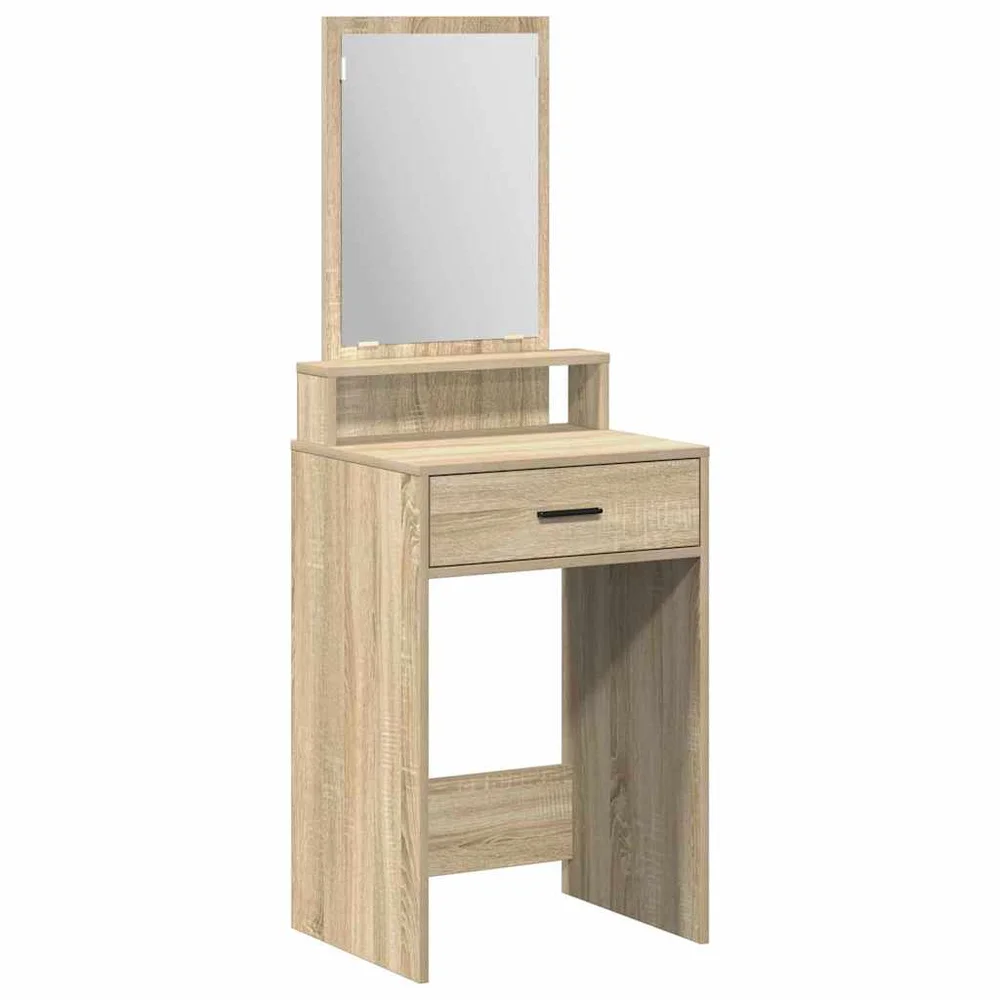 vidaXL Sminkebord Sonoma eik 50 x 41 x 140 cm Konstruert tre v:4524928
