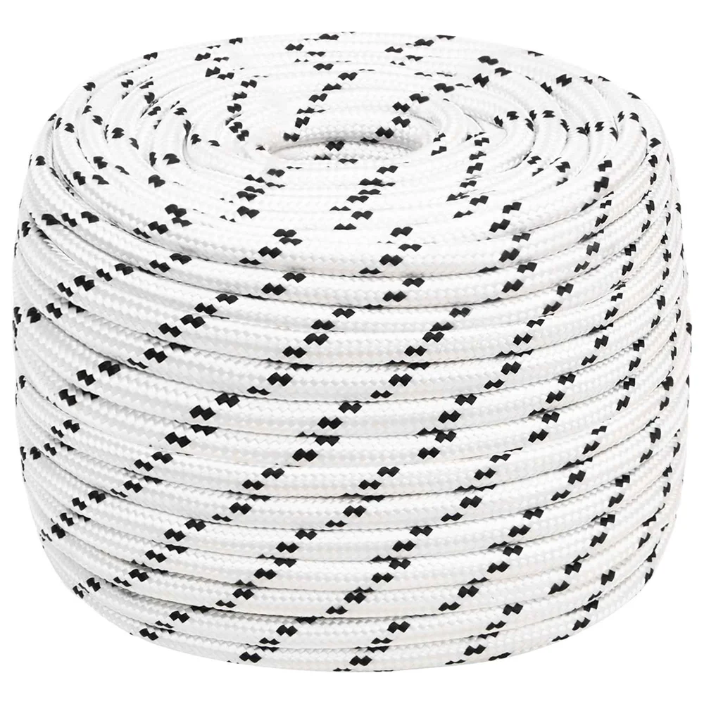 vidaXL Allsidig brukstau 14 mm 250 m Hvit Polyester v:5060699 vidaXL Allsidig brukstau 14 mm 250 m Hvit Polyester v:5060699