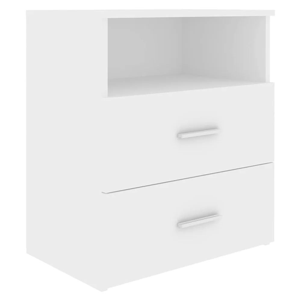 vidaXL Nattbord hvit 50x32x60 cm v:1424175