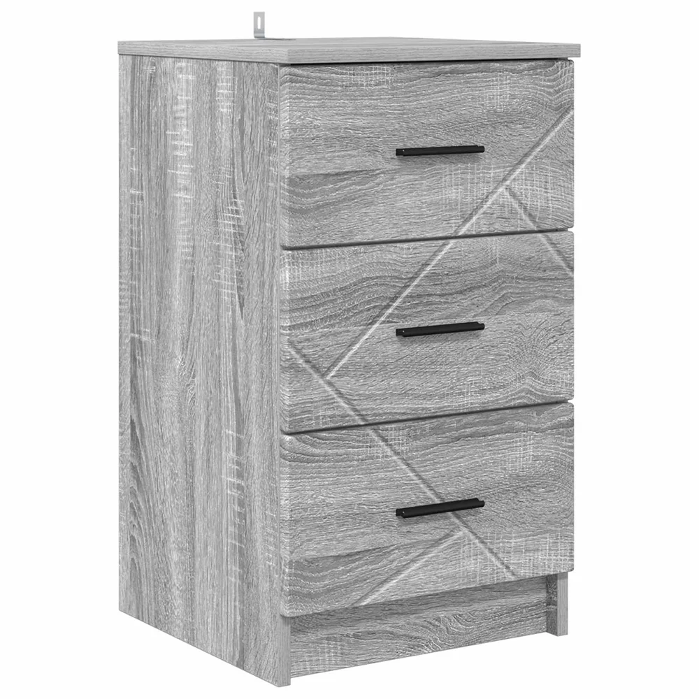 vidaXL Nattbordskap Grå sonoma 38 x 38 x 66 cm Konstruert tre v:6197543