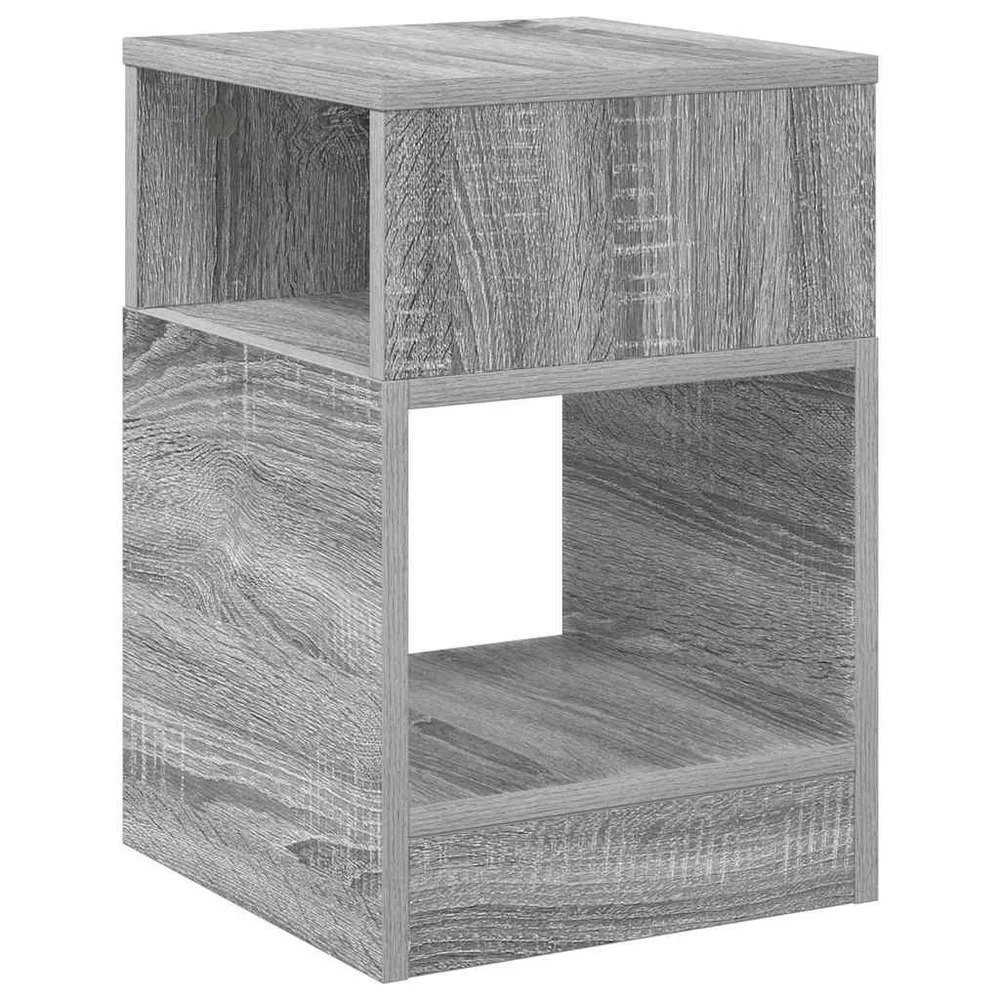 vidaXL Avlastningsbord Grå Sonoma 30,5 x 30 x 45 cm Konstruert tre v:8164442 vidaXL Avlastningsbord Grå Sonoma 30,5 x 30 x 45 cm Konstruert tre v:8164442