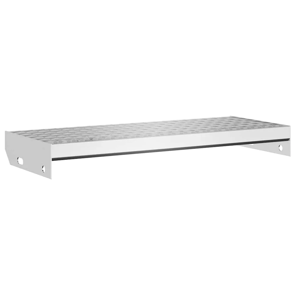 vidaXL Gittertrinn 60x24x7 cm galvanisert stål v:6165732 vidaXL Gittertrinn 60x24x7 cm galvanisert stål v:6165732