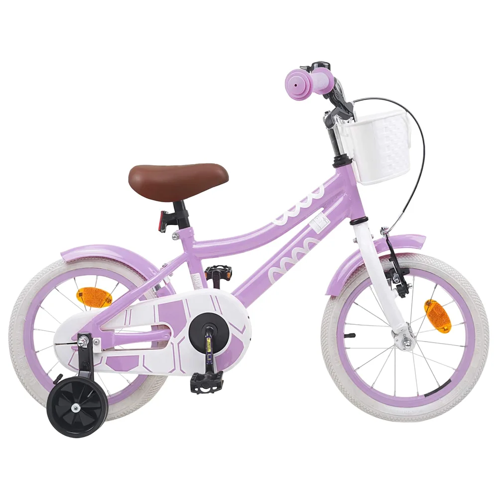 vidaXL Barnesykkel 12 Tommer for 2-4 år gammel Lilla v:764951 vidaXL Barnesykkel 12 Tommer for 2-4 år gammel Lilla v:764951