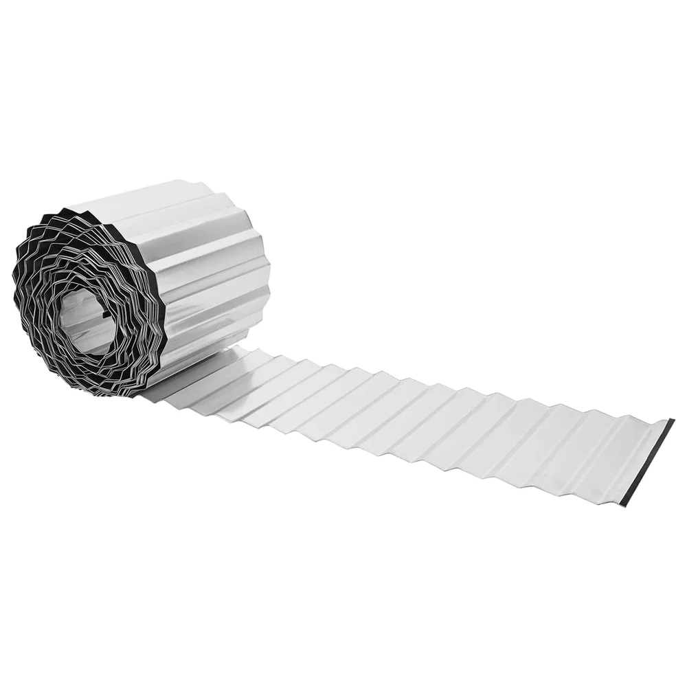vidaxl Gjerdekant 10 m x 25 cm Galvanisert stål Sølv v:7774209 vidaxl Gjerdekant 10 m x 25 cm Galvanisert stål Sølv v:7774209