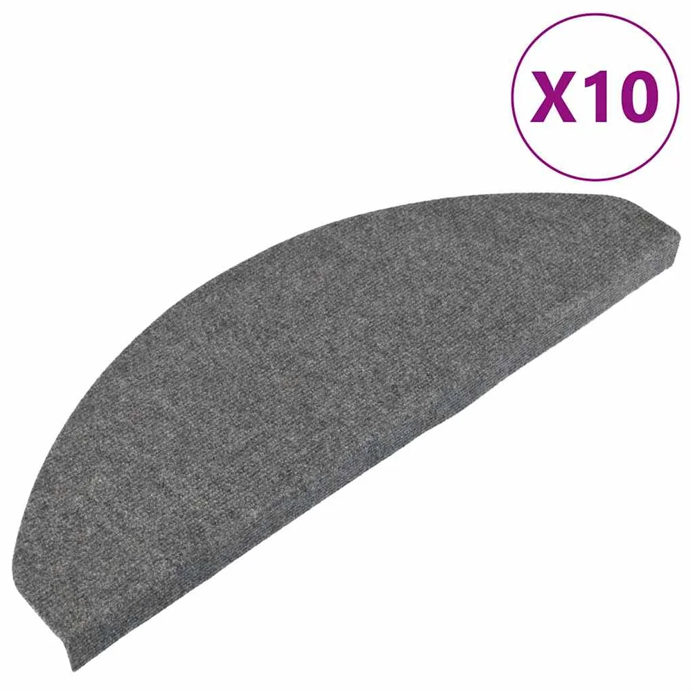 vidaXL Selvklebende trappematter 10 stk grå 65×22,5×3,5 cm v:3784752 vidaXL Selvklebende trappematter 10 stk grå 65×22,5×3,5 cm v:3784752