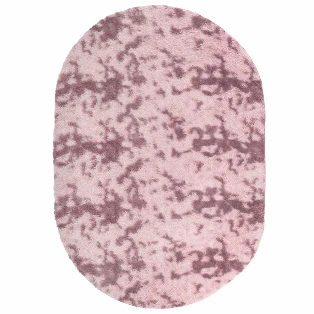 vidaXL Flossteppe med lang luv NAVARRA støvet rosa 300x200cm polyester v:9404219