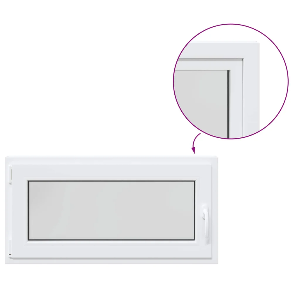 vidaXL Kjellervindu Intern Farge Hvit RISOR 100 x 55 cm v:8774967 vidaXL Kjellervindu Intern Farge Hvit RISOR 100 x 55 cm v:8774967