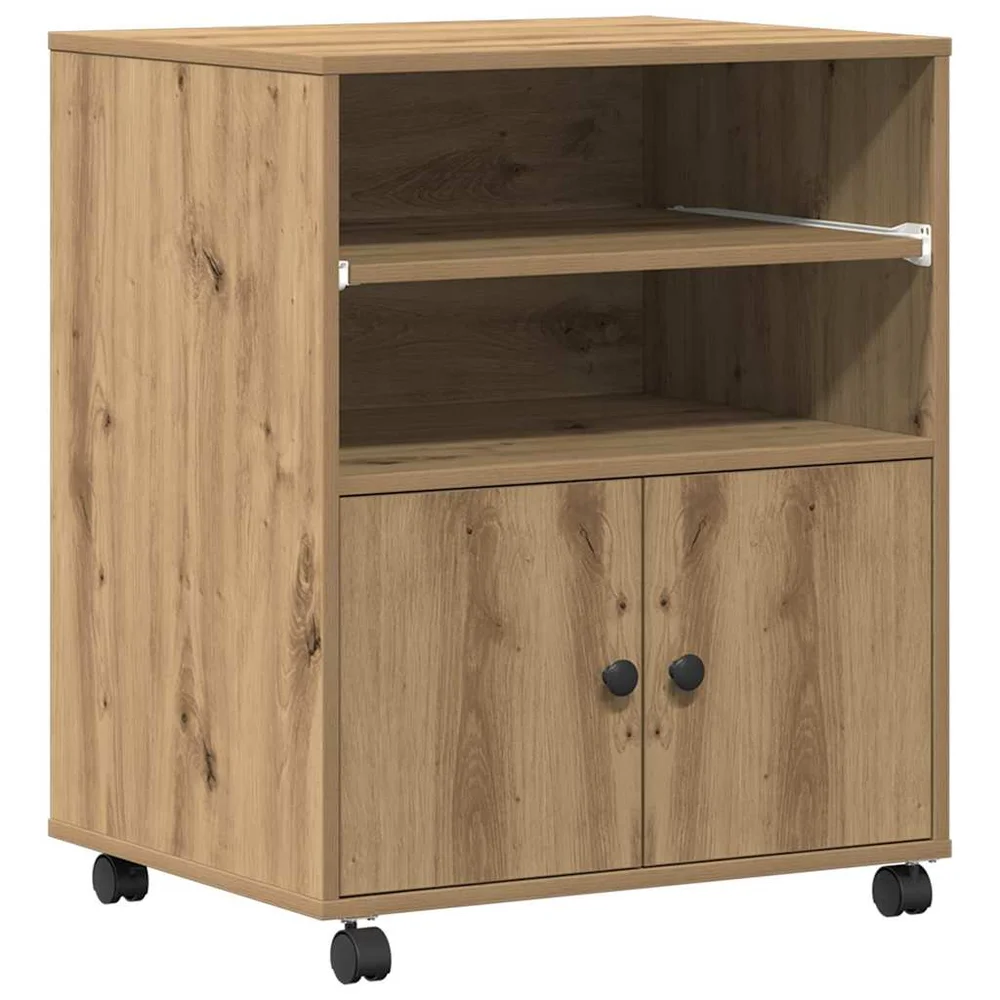 vidaXL Skiverstativ Artisan eik 60 x 48 x 74 cm Konstruert tre v:2512048 vidaXL Skiverstativ Artisan eik 60 x 48 x 74 cm Konstruert tre v:2512048