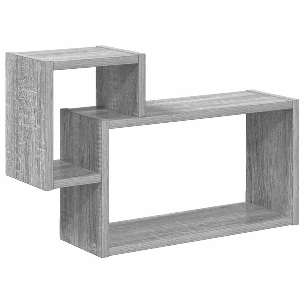 vidaXL Vegghylle Veggmontert Grå Sonoma 55 x 15 x 35 cm Konstruert tre v:1747136