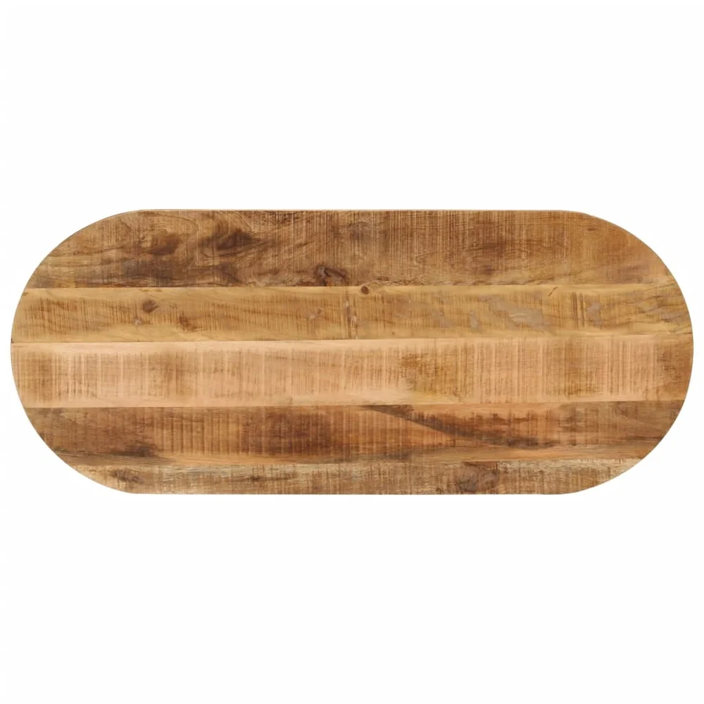 vidaXL Bordplate 110x50x3,8 cm oval grovt heltre mangotre v:5245182 vidaXL Bordplate 110x50x3,8 cm oval grovt heltre mangotre v:5245182