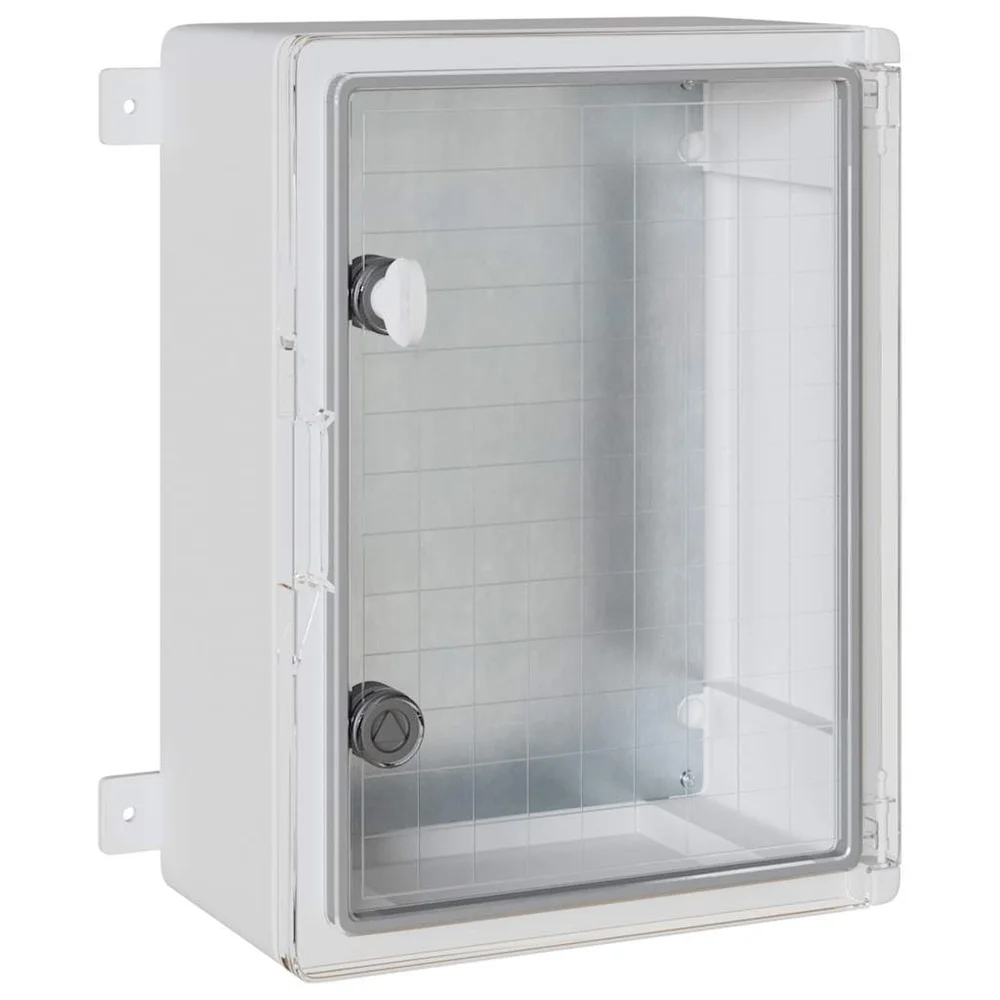 vidaXL Kontrollskap Grå 37 x 19,5 x 40 cm ABS-plast v:2726286 vidaXL Kontrollskap Grå 37 x 19,5 x 40 cm ABS-plast v:2726286