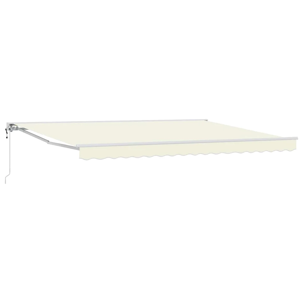 vidaXL Elektrisk Utrekkbar Markise Krem 4 × 3 m v:2420436