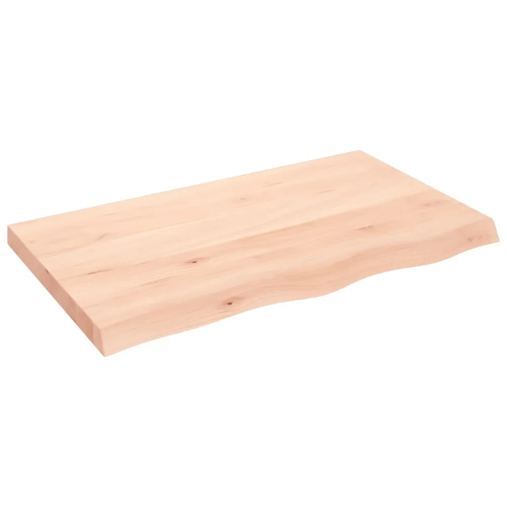 vidaXL Benkeplate til bad 100x60x(2-6) cm ubehandlet heltre v:9789790 vidaXL Benkeplate til bad 100x60x(2-6) cm ubehandlet heltre v:9789790
