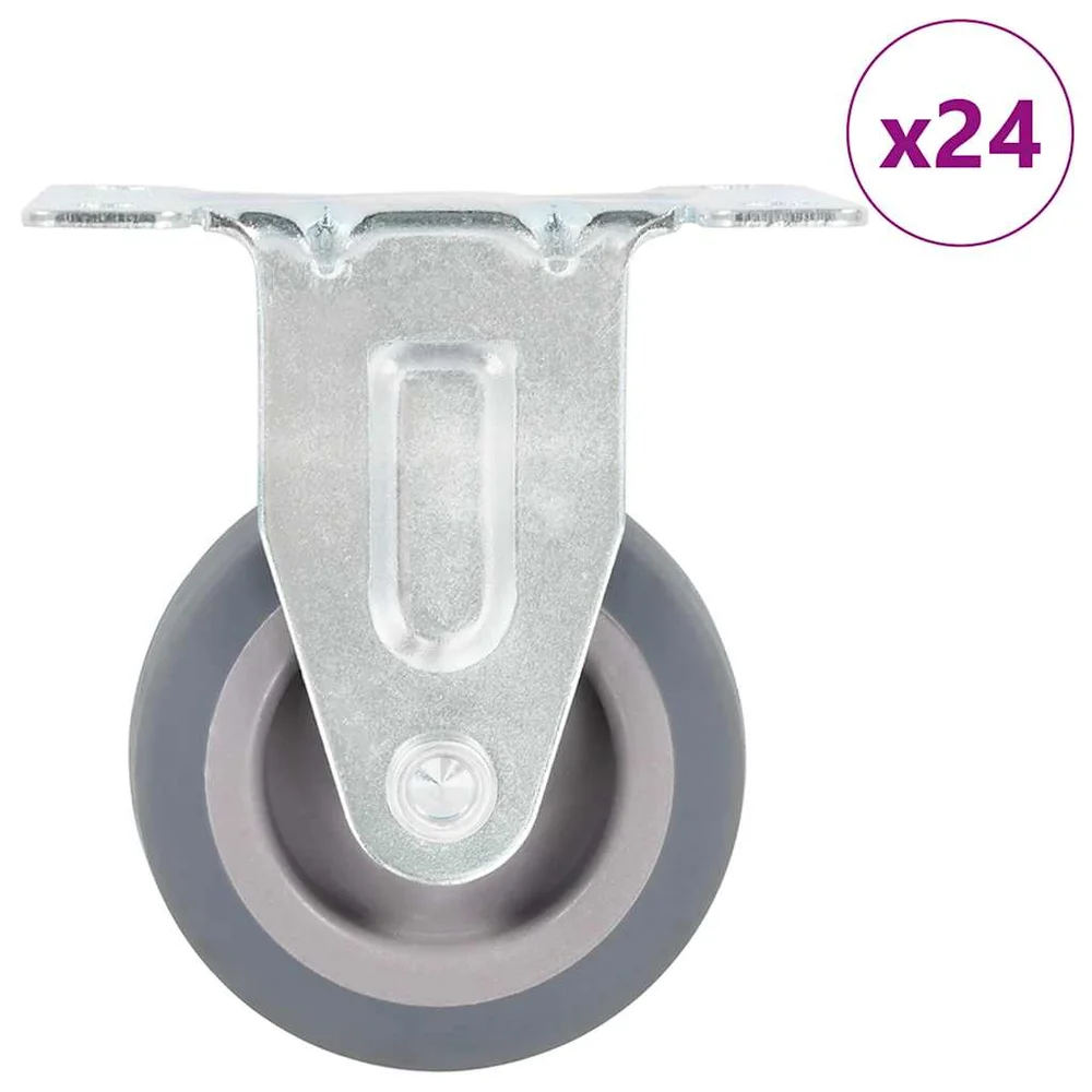 vidaXL Faste hjul 24 stk 50 mm v:7423606 vidaXL Faste hjul 24 stk 50 mm v:7423606