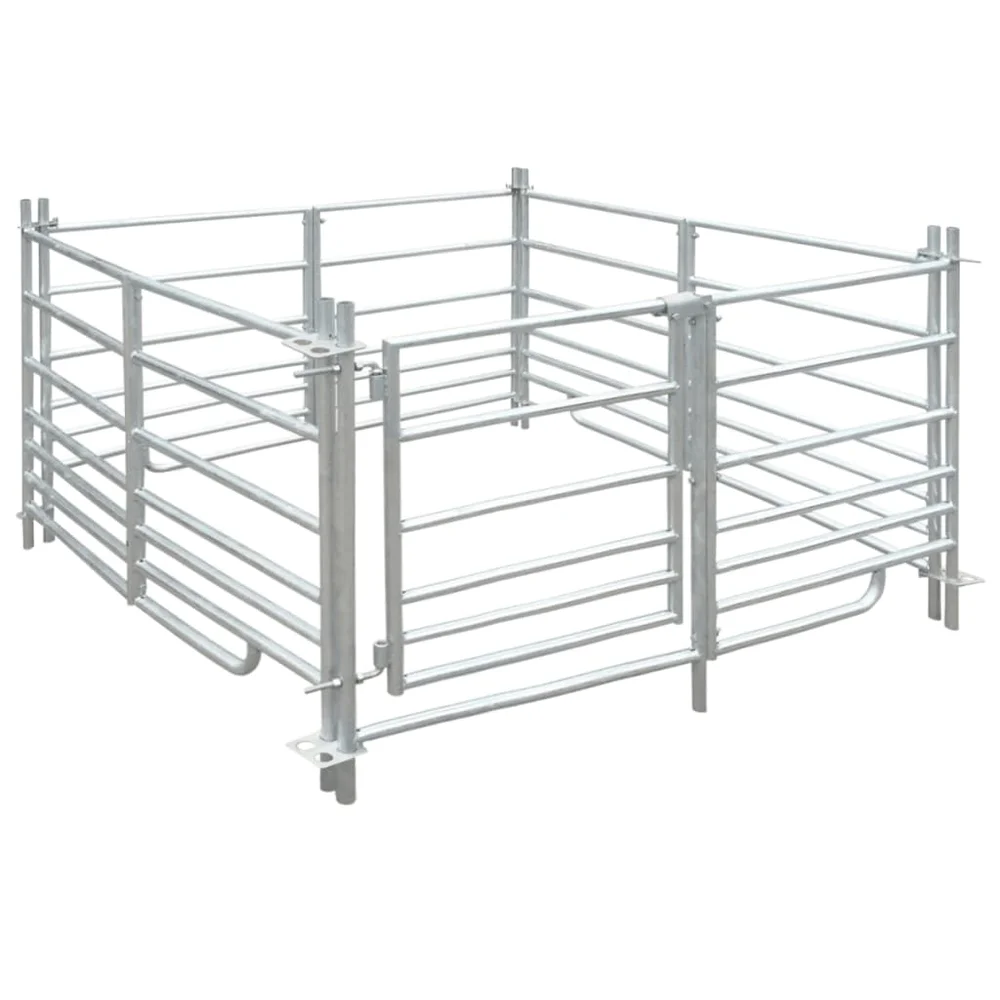 vidaXL Sauebinge 4 paneler galvanisert stål 137 x 137 x 92 cm v:3109808