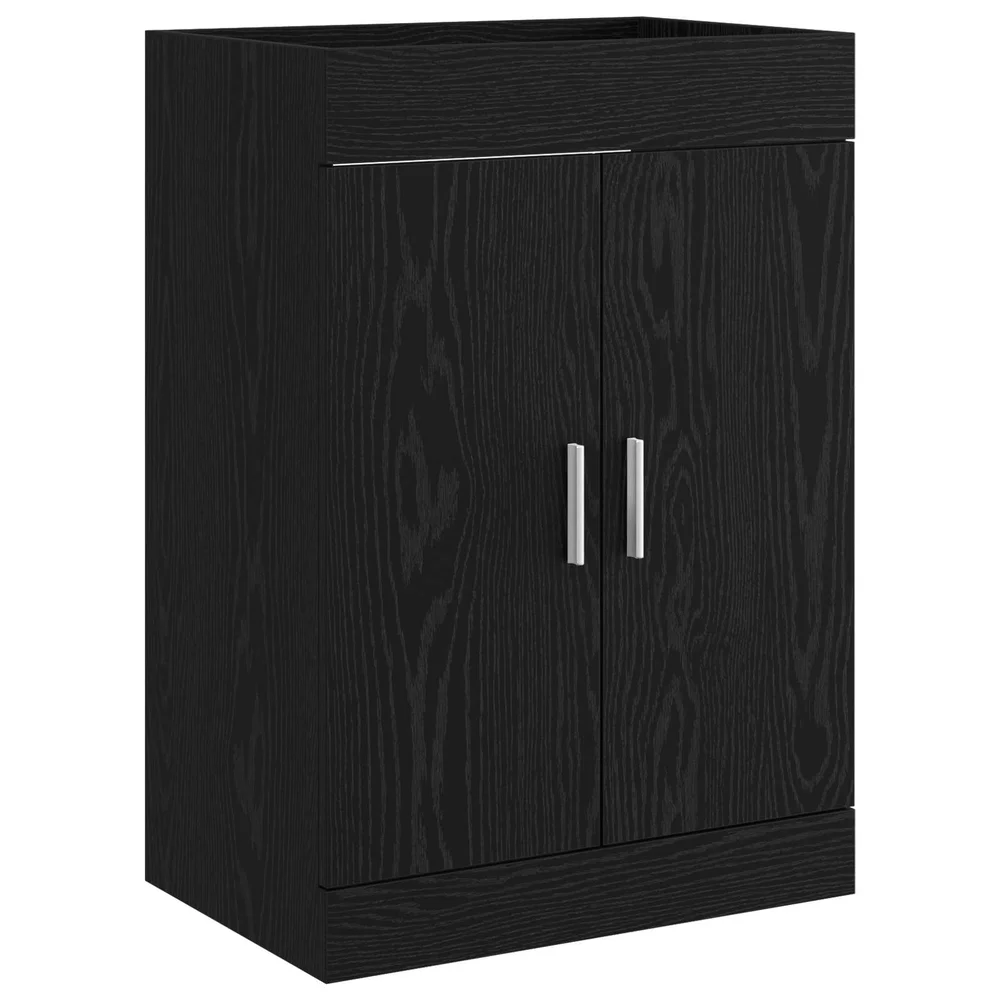 vidaXL Badskapinet under vask Svart eik 56 x 37,5 x 81 cm v:6095494
