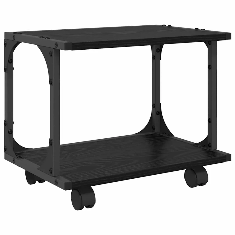 vidaXL Skiverstativ Svart eik 41 x 28 x 33,5 cm Konstruert tre v:5053063 vidaXL Skiverstativ Svart eik 41 x 28 x 33,5 cm Konstruert tre v:5053063