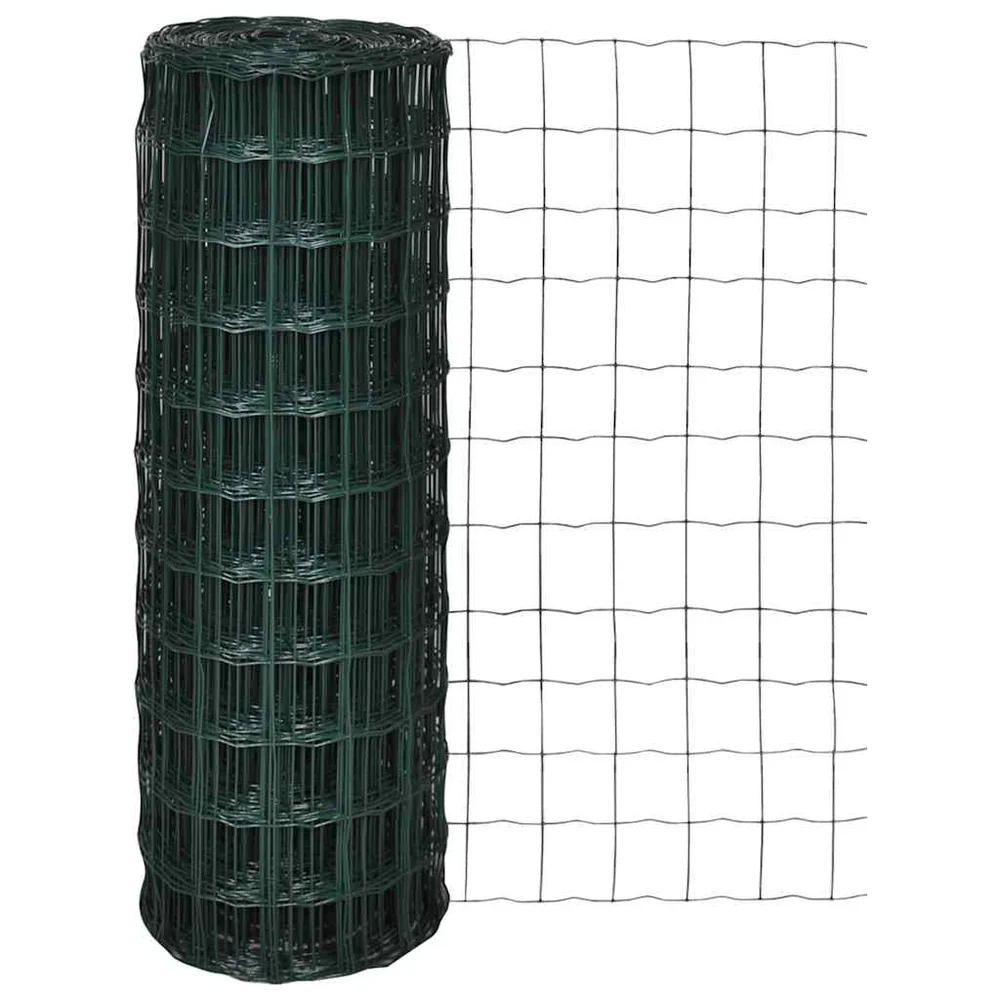 vidaXL Euro gjerde stål 10 x 1,0 m grønn v:3908045 vidaXL Euro gjerde stål 10 x 1,0 m grønn v:3908045