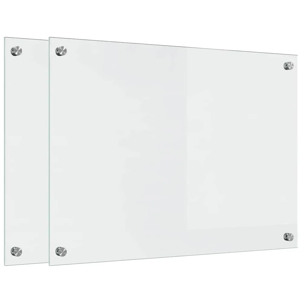 vidaXL Kjøkkenbenkplate 2 stk. Gjennomsiktig 70 x 50 cm herdet glass v:2587697 vidaXL Kjøkkenbenkplate 2 stk. Gjennomsiktig 70 x 50 cm herdet glass v:2587697