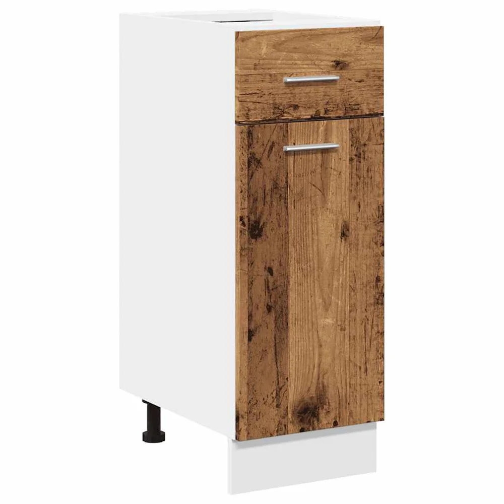 vidaXL Bunnskap med skuff &laquo;Lyon&raquo; gammelt tre 30x46x81,5 cm v:8539847