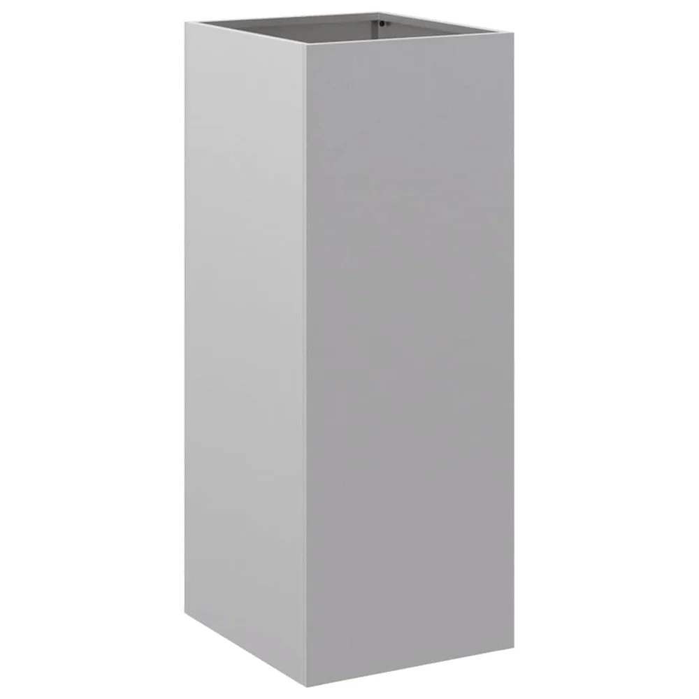 vidaXL Plantekasse sølv 32x29x75 cm galvanisert stål v:4453391