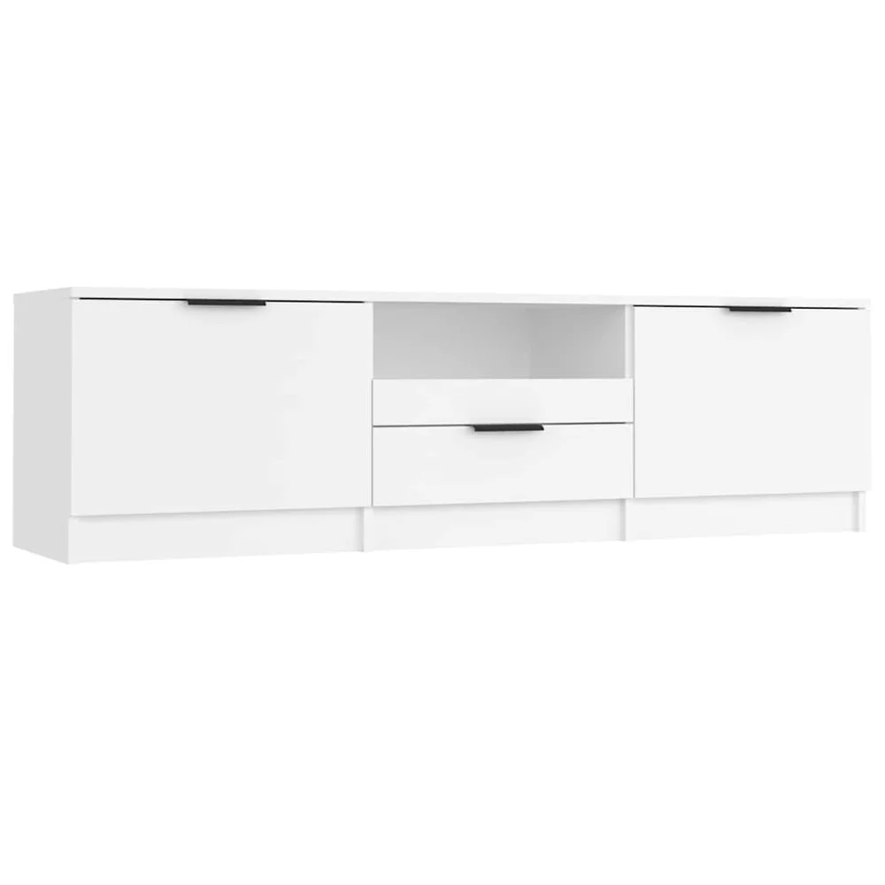 vidaXL TV-skap hvit 140x35x40 cm konstruert tre v:5062338