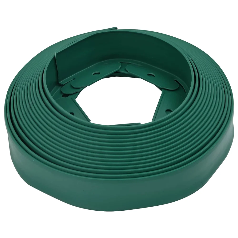 vidaXL Plenkanter grønn 1000 x 4 x 5 cm Plast v:498621