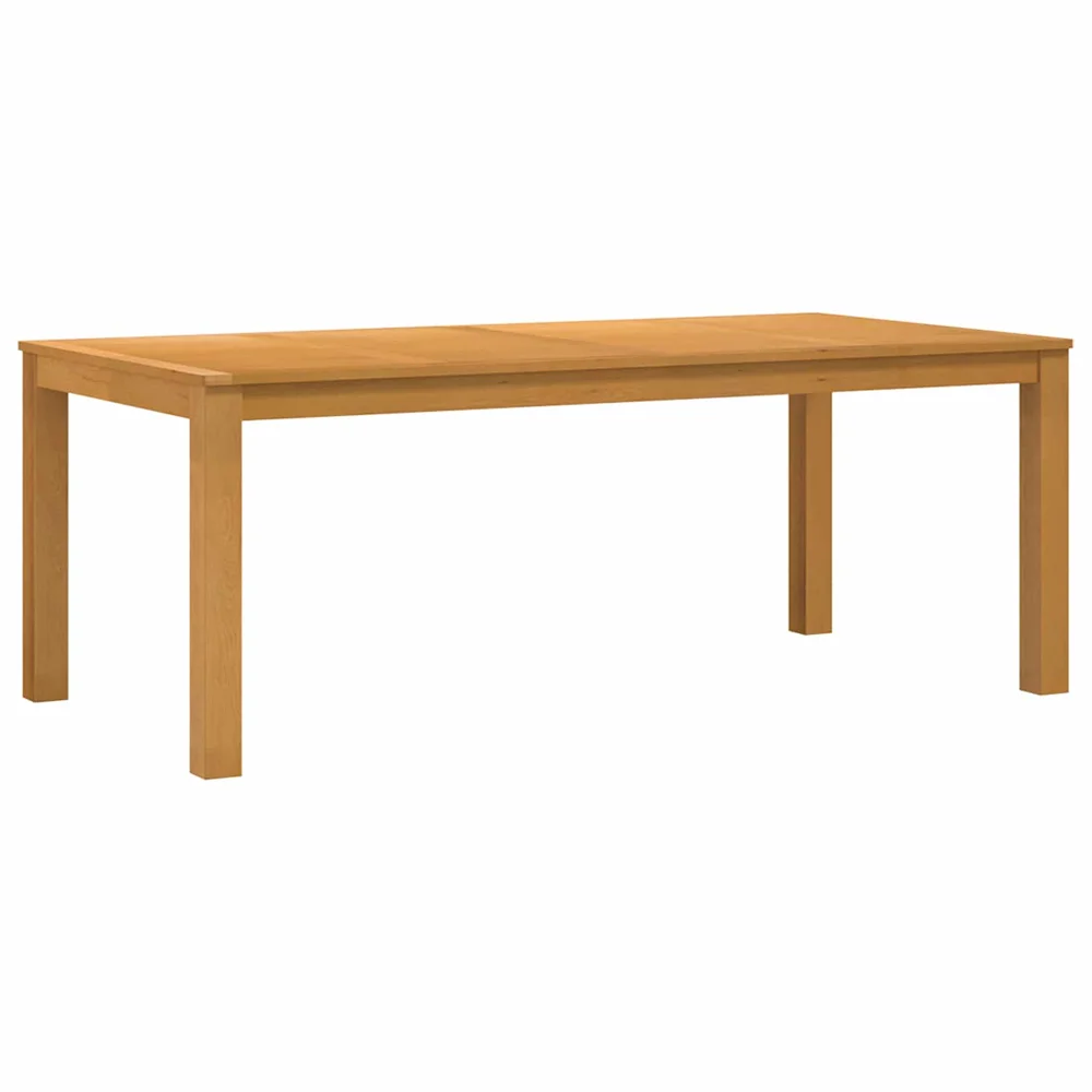 vidaXL Spisebord 200 x 100 x 75 cm Massivt Eiketre Naturlig v:8269338