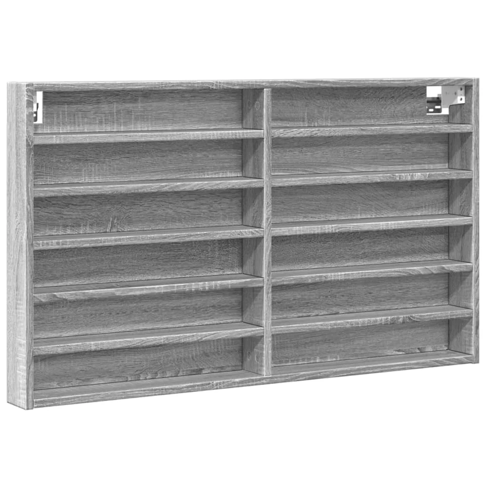 vidaXL Hyller grå sonoma 100x8,5x58 cm konstruert tre v:3723107
