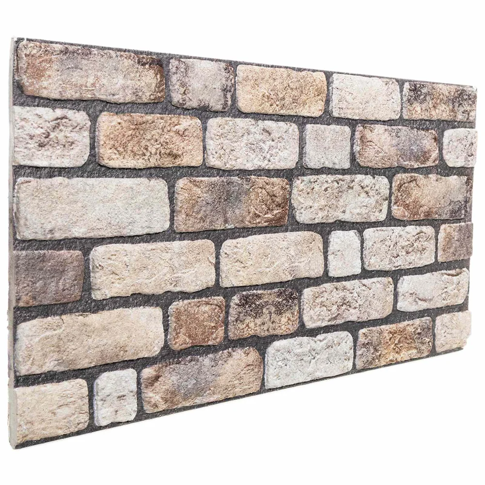 vidaXL Veggpaneler 10 stk. 100 x 50 cm Lys Brun EPS Skum v:6984175 vidaXL Veggpaneler 10 stk. 100 x 50 cm Lys Brun EPS Skum v:6984175