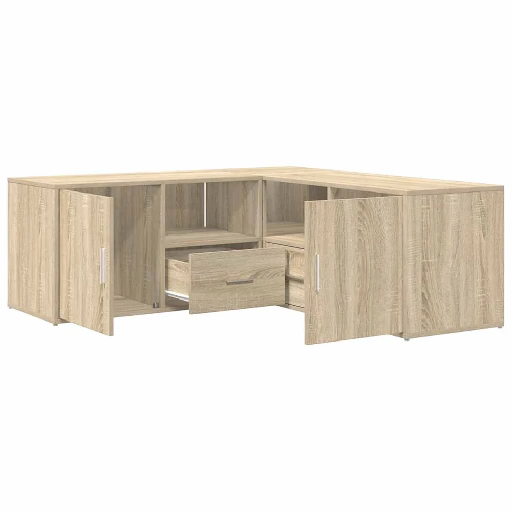 vidaXL Hjørneskap sonoma eik 200x40x45 cm konstruert tre v:2128889
