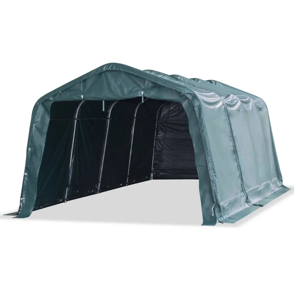 vidaXL Flyttbart kvegtelt PVC 550 g/m² 3,3×6,4 m mørkegrønn v:2789785 vidaXL Flyttbart kvegtelt PVC 550 g/m² 3,3×6,4 m mørkegrønn v:2789785