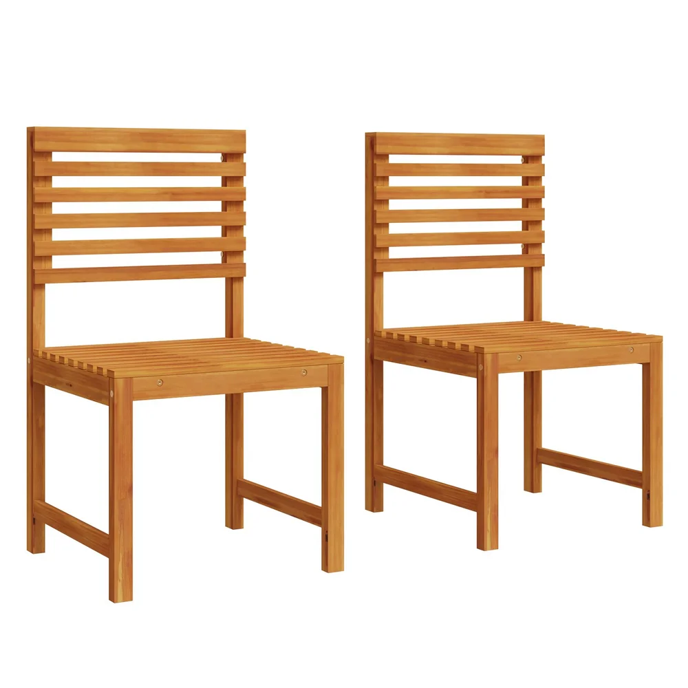 vidaXL 2 stk. Hage Stol Massivt akasietre Brun v:6140701 vidaXL 2 stk. Hage Stol Massivt akasietre Brun v:6140701