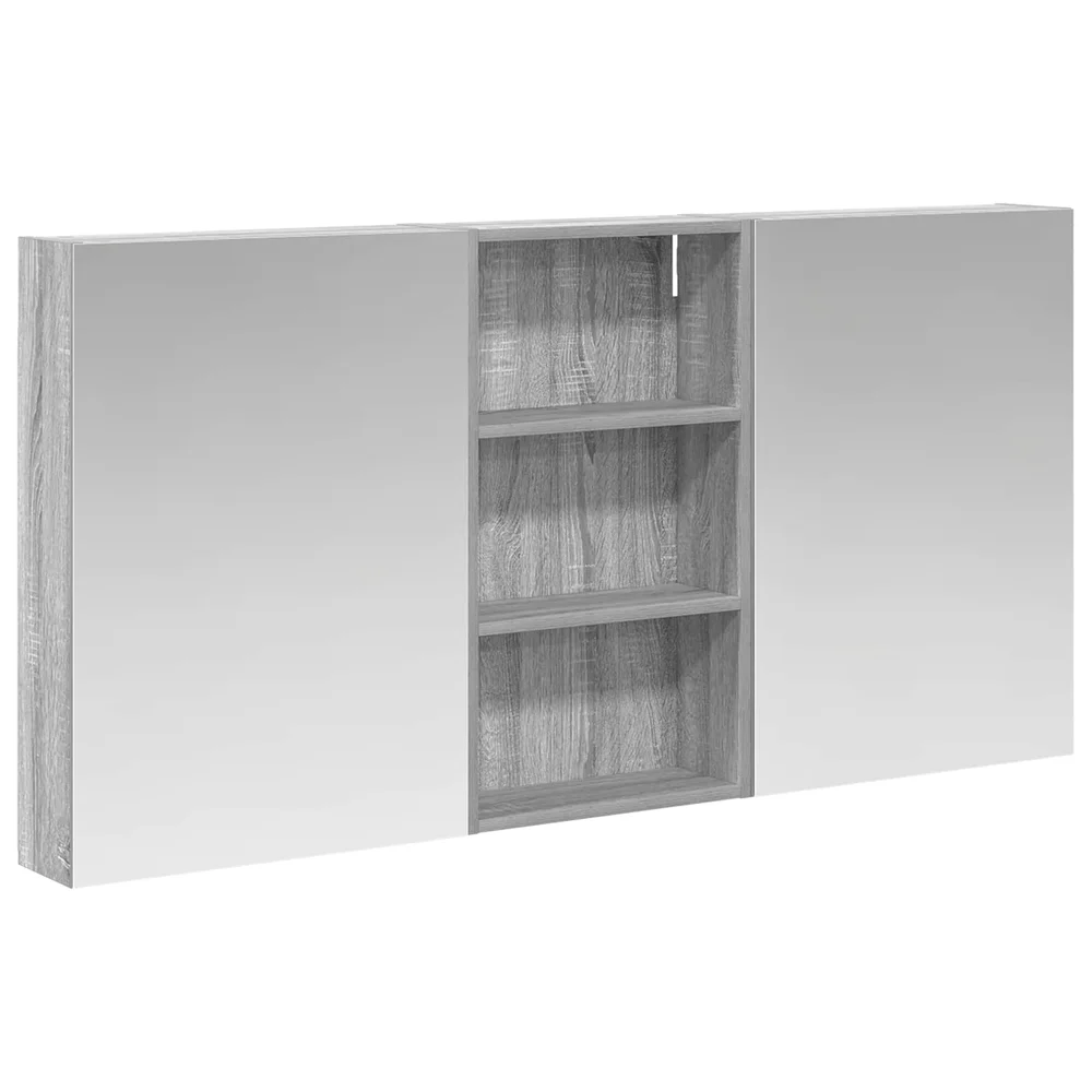 vidaXL Baderomsskapsett 3 stk. 140 x 14,5 x 70 cm Konstruert tre v:7574658