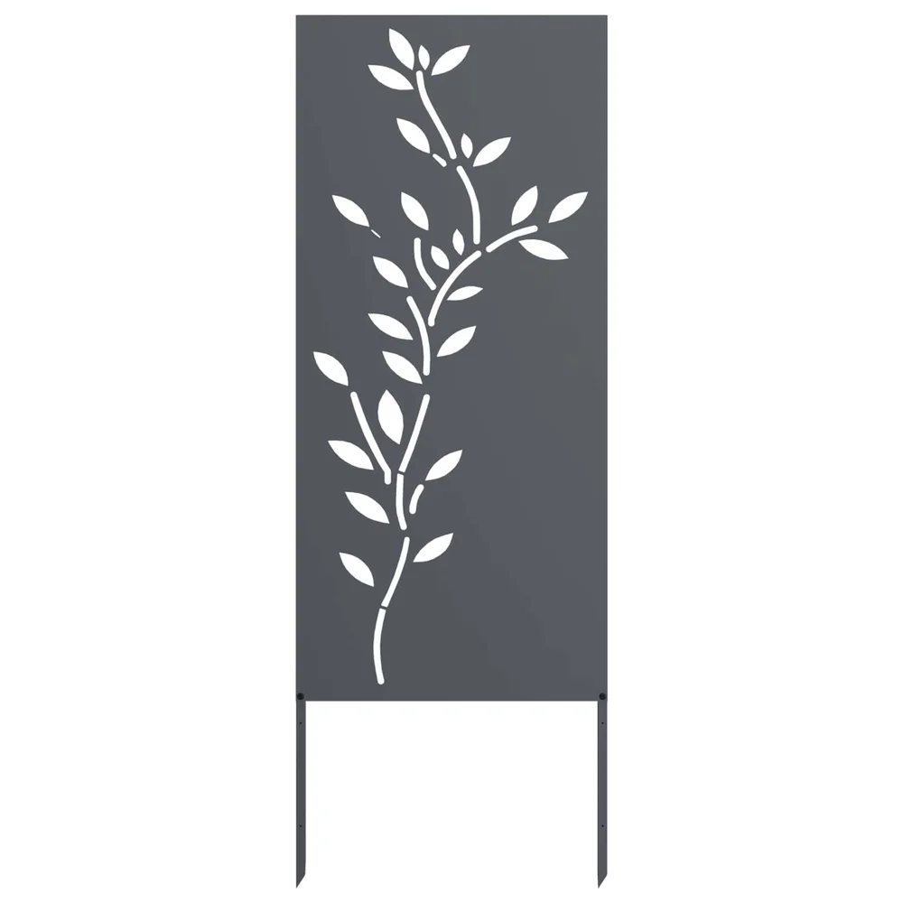 vidaXL Hageprivat skjerm Blomster Antrasitt 50 x 140 cm Kaldvalsestål v:9127638 vidaXL Hageprivat skjerm Blomster Antrasitt 50 x 140 cm Kaldvalsestål v:9127638