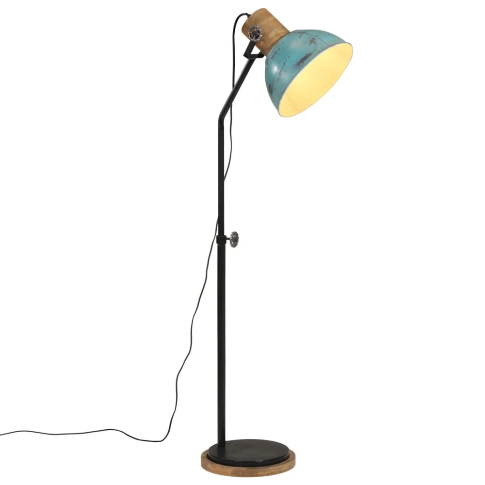 vidaXL Gulvlampe 25 W denimblå 30x30x100-150 cm E27 v:4839079 vidaXL Gulvlampe 25 W denimblå 30x30x100-150 cm E27 v:4839079