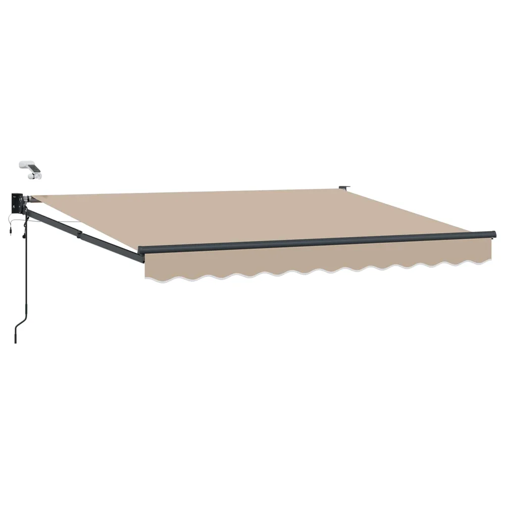 vidaXL Elektrisk Utrekkbar Markise Beige 3,5 x 2 m v:8914828