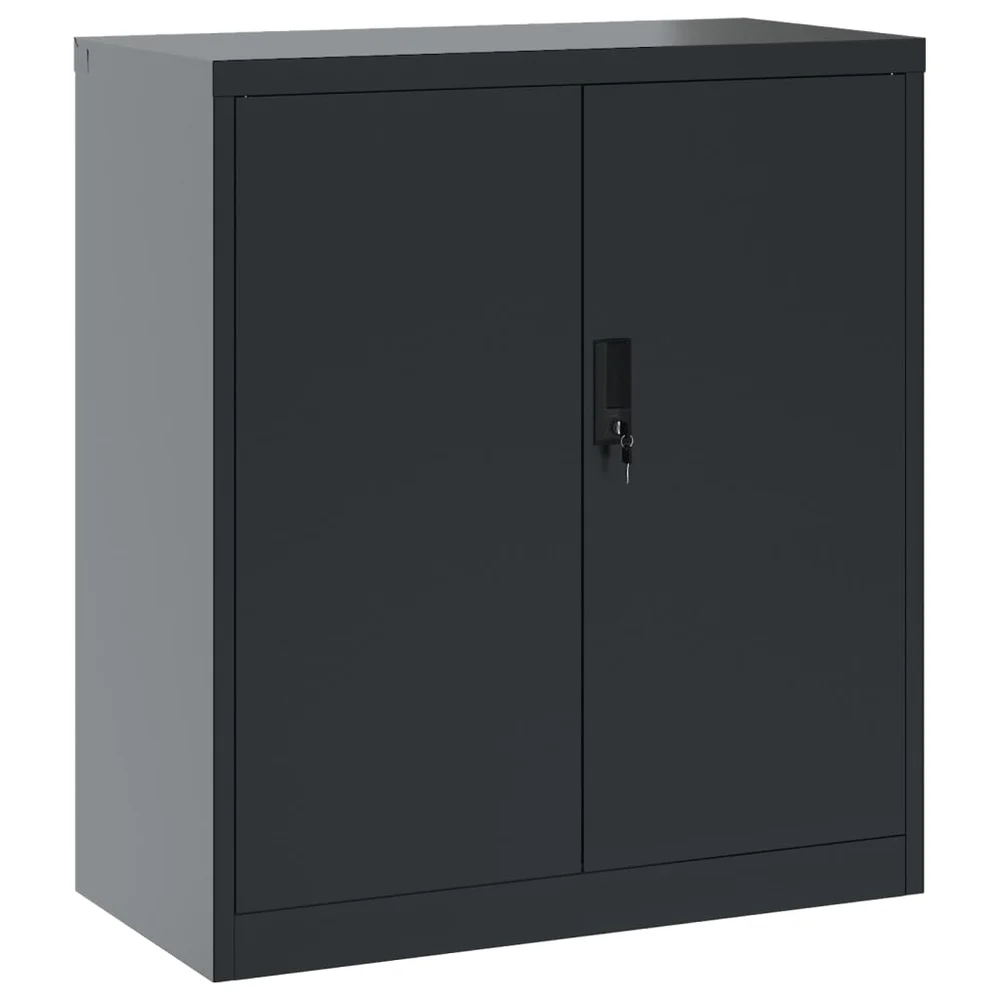 vidaXL Arkivskap antrasitt 79x40x90 cm stål v:4944518 vidaXL Arkivskap antrasitt 79x40x90 cm stål v:4944518