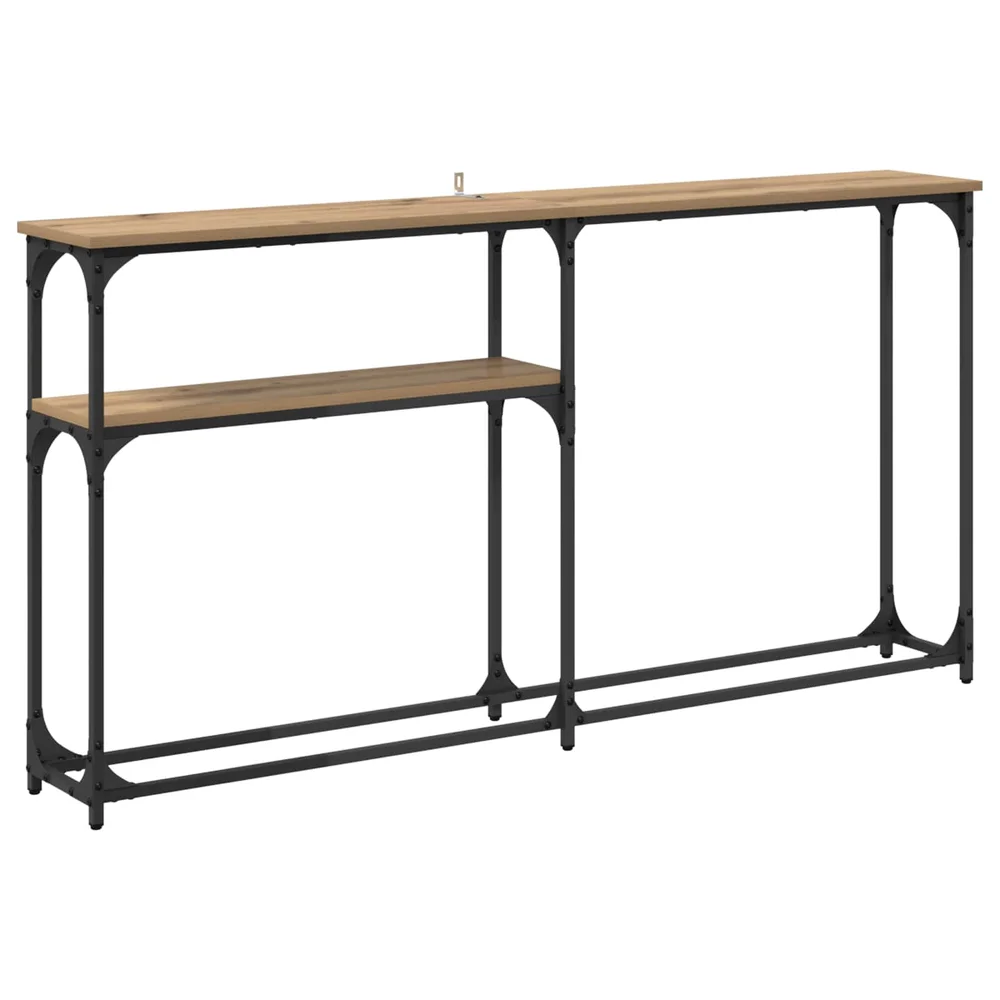 vidaXL Konsollbord Artisan Eik 145 x 22,5 x 75 cm Konstruert tre v:2792005 vidaXL Konsollbord Artisan Eik 145 x 22,5 x 75 cm Konstruert tre v:2792005