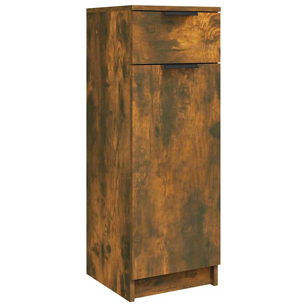 vidaXL Baderomsskap røkt eik 32x34x90 cm konstruert tre v:8057299 vidaXL Baderomsskap røkt eik 32x34x90 cm konstruert tre v:8057299