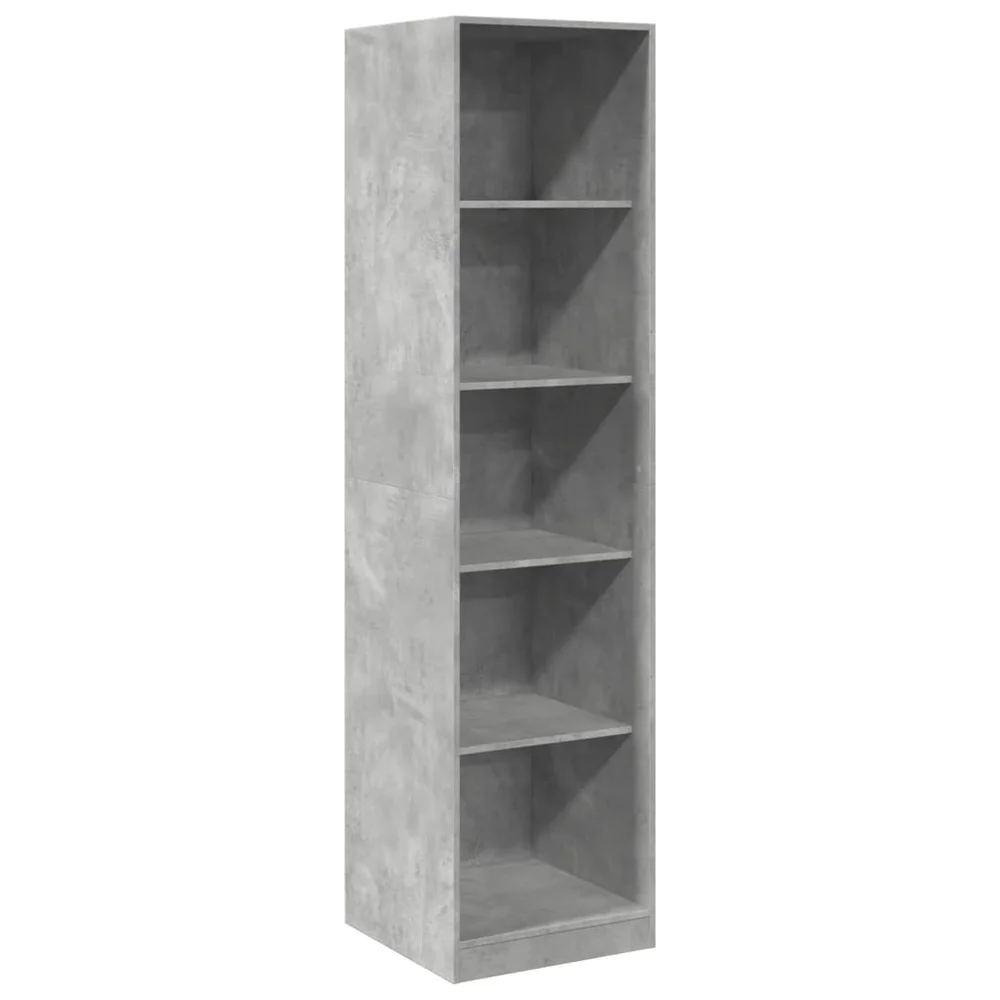 vidaXL Garderobe betonggrå 50x50x200 cm sponplate v:9404243