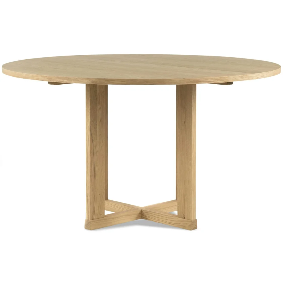 Arv Bord Hvitpigmentert Eik, Ø130 cm v:3156523