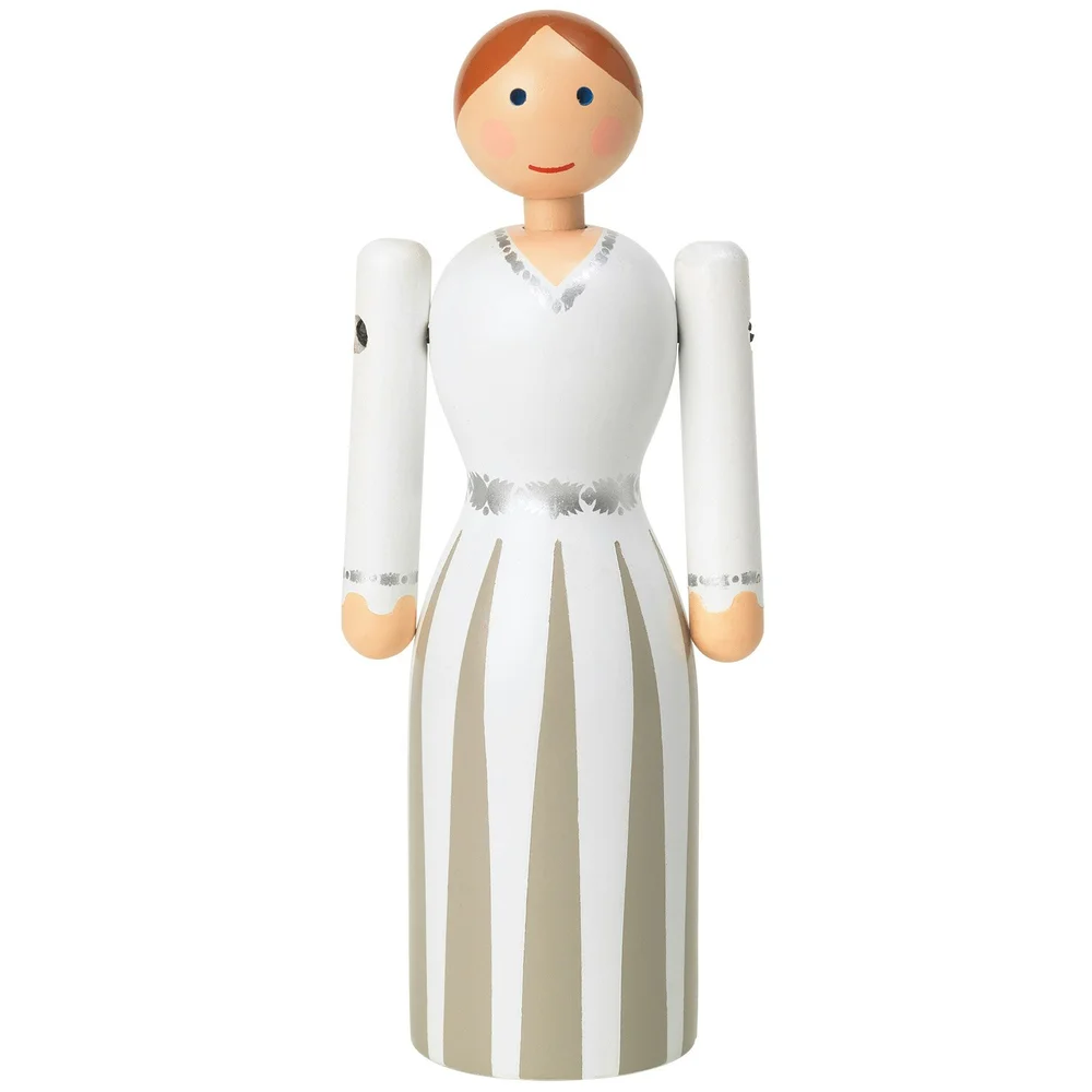 Bride Trefigur H12 cm, Hvit v:7919805