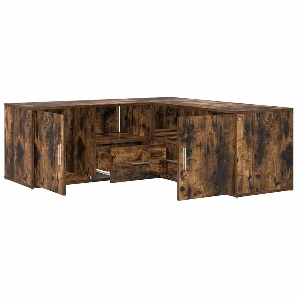 vidaXL Hjørneskap sonoma eik 200x40x45 cm konstruert tre v:2442776