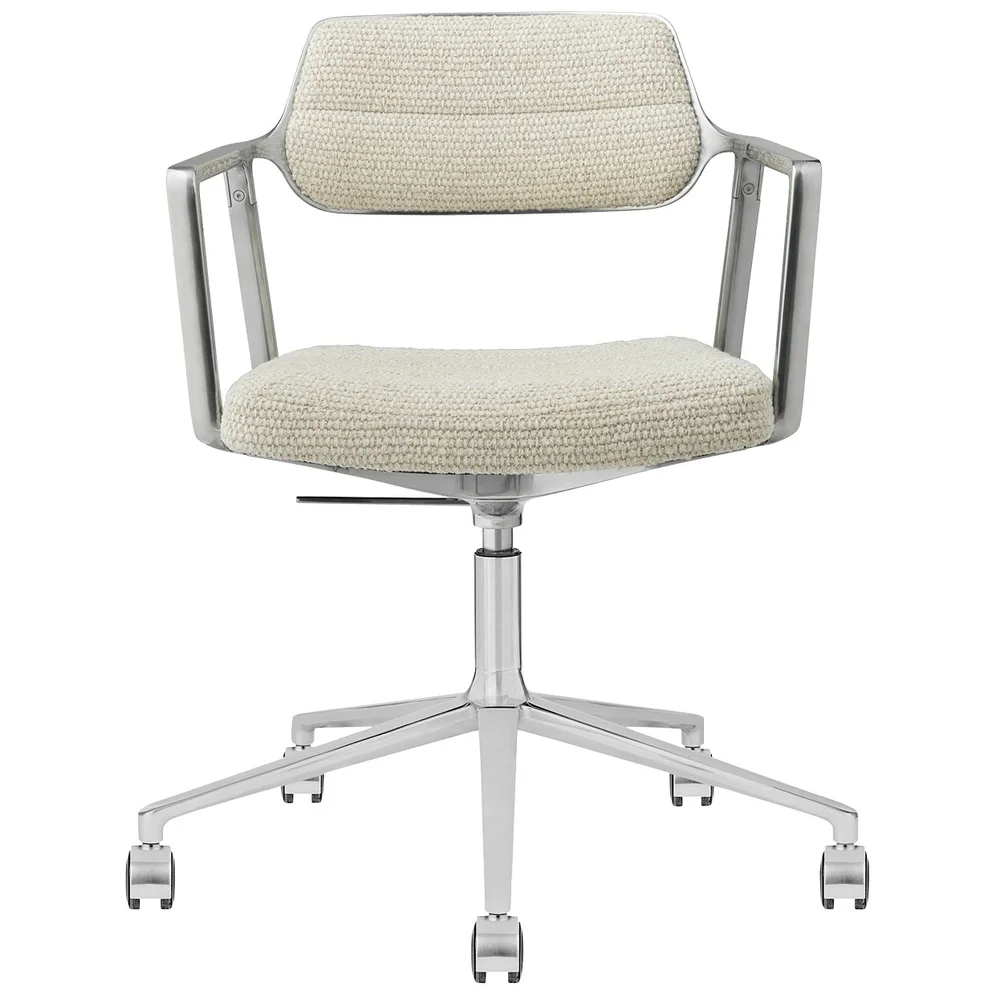 453+ Svingstol Med hjul, Wavy Off-white v:961899