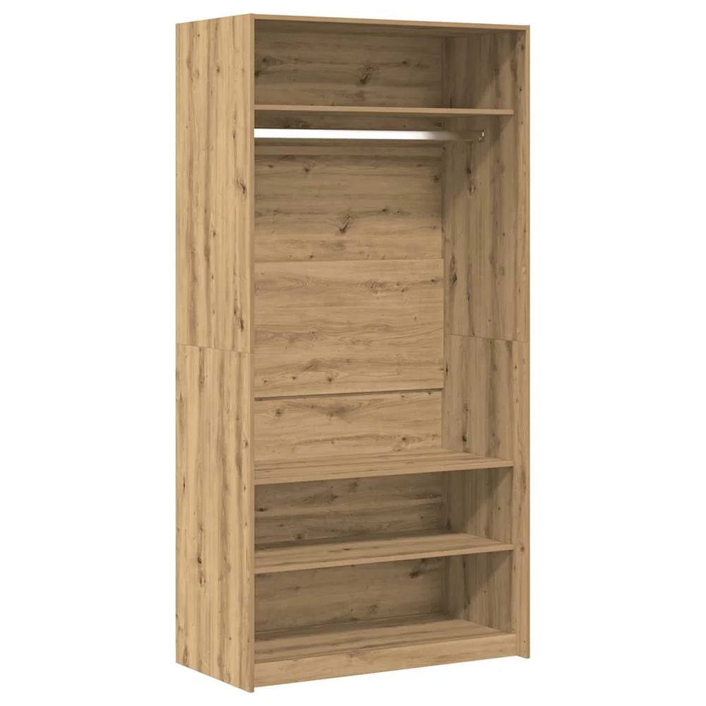 vidaXL Garderobe artisan eik 100x50x200 cm konstruert tre v:6862703 vidaXL Garderobe artisan eik 100x50x200 cm konstruert tre v:6862703